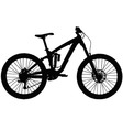 Downhill mountain bike vector image