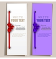 Banners with ribbons set vector image