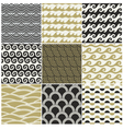 Seamless ocean wave pattern vector image