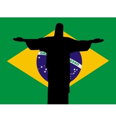 Silhouette of rio de janeiro vector image
