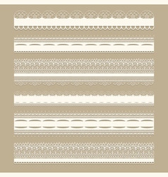 Lacy vintage design elements vector image