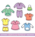Children clothes vector image