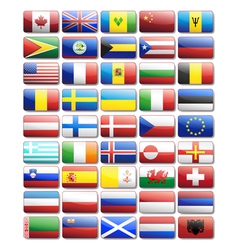 Flag icons vector image