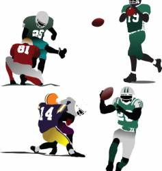American football vector image
