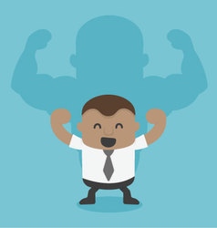 Businessman surfing on the wave Royalty Free Vector Image