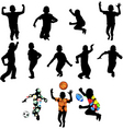 Silhouettes of children vector image