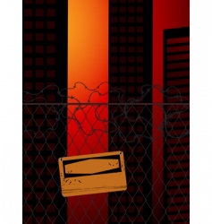 Dead town vector image