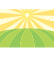 Summer field vector image
