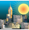 Urban city illustration vector image