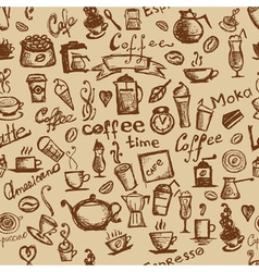 Coffee time seamless vector image