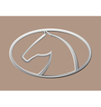 Horse symbol vector image