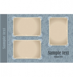 Photo album page vector image