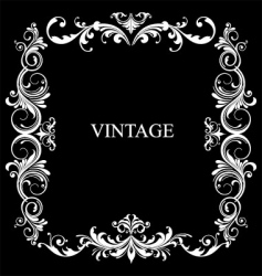 Vintage frame vector image
