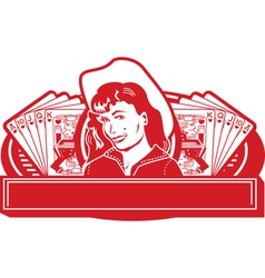 Royal flush vector image