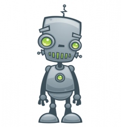 Happy robot vector image