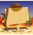 Sign in the wild west vector image