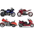 Motorcycles vector image