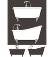 Bathtub vector image