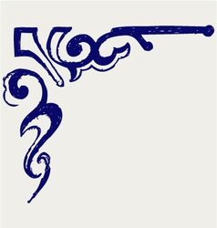 Calligraphic design element and page decoration vector image