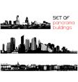 Set of cities vector image