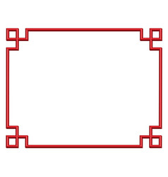 3d china border frame vector image