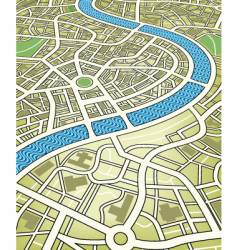 City map vector image