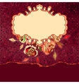 Retro floral template with torn edge EPS 8 vector image