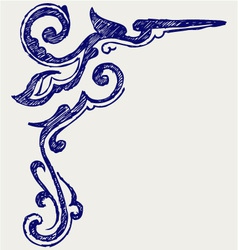 Calligraphic design element and page decoration vector image