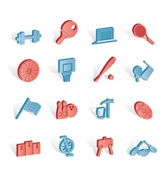 Sports gear and tools vector image