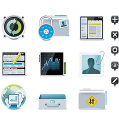 Server administration icons vector image