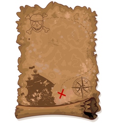 Pirate Map Pirate Map vector image