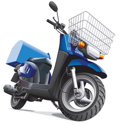 Motorbike for delivery goods vector image