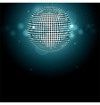 Disco ball background glowing vector image