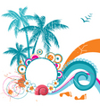Tropical landscape vector image