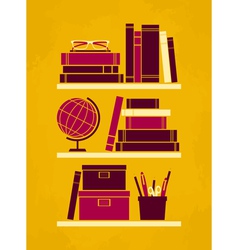 Retro office poster vector image