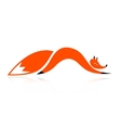 Fox silhouette for your design vector image