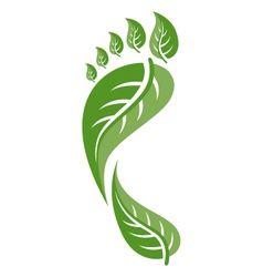 Footprint leaf Footprint leaf vector image