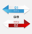 Modern Design arrow template banners vector image