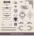 Vintage design elements vector image