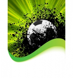 Grunge football poster vector image