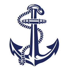 Anchor stencil vector image