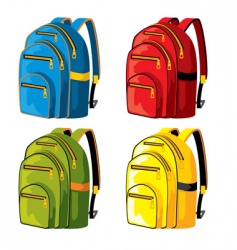 Sport backpacks vector image