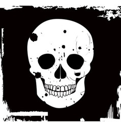 Grunge skull vector image
