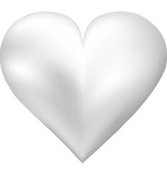 Pearl shaped heart vector image