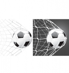 Score a goal soccer ball vector image