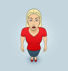 Woman gesturing vector image