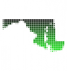 Map of Maryland vector image