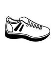 tennis shoes isolated icon vector image