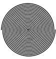 Black and white hypnotic background vector image