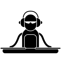 DJ Logo vector image